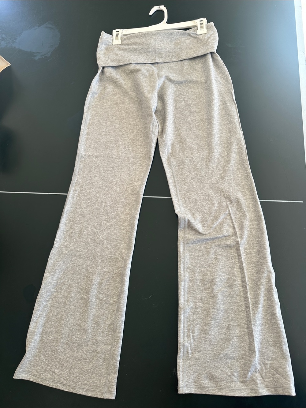 VUORI HALO Gray Fold-Over Waist Lounge Pants